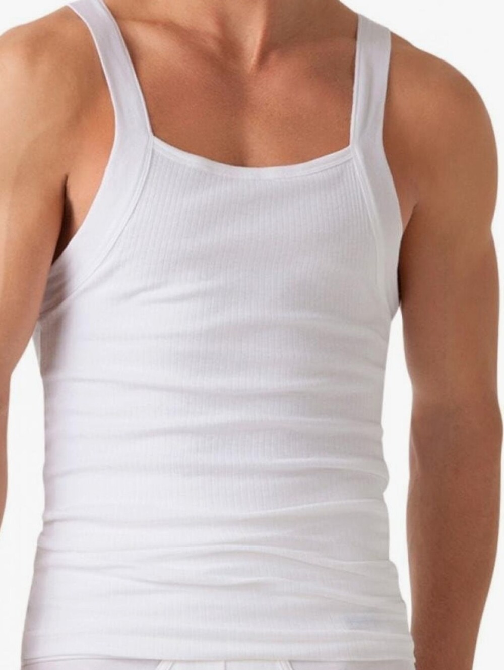 2(X)IST Essential Cotton Ribbed Tank Sleeveless Body-Hugging Combed Cotton Large